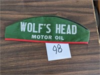 Vintage Wolf's Head Motor Oil Hat