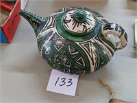 Signed Pottery Teapot - Crack