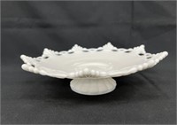Westmoreland Milk Glass Ring & Petal Footed Bowl