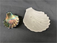 Westmoreland Frosted Seashell Bowl 6" + Carnival