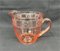 Jeanette Doric Pink Pitcher 32oz 5" tall