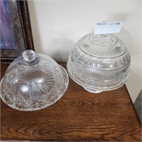 2 Cake Stands with Domes