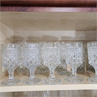 Cut Glass Drinkware, Small Plates and miscellaneou