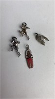 Sterling Bracelet Charms Native American Indians
