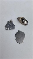 Sterling Bracelet Charms Baby Child Home House
