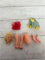 Old doll parts