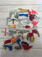 Action figure toy weapons lot