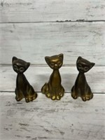 Brass cats made in Taiwan