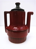 MCM Red Drip Glaze Ceramic Coffee Pot