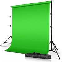 PHOTOGRAPHY SUPPORT STAND GREEN MUSLIN BACKDROP