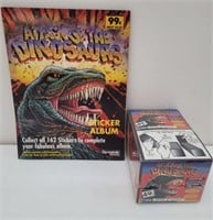 1990's Attack Of the Dinosaurs Sticker book &