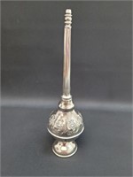 Middle Eastern rosewater silver bottle