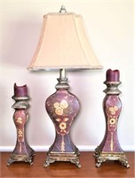 Berman Ceramic Table Lamp with Pair