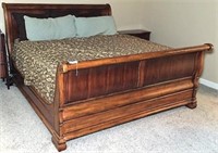 Ethan Allen King Sized Sleigh Bed