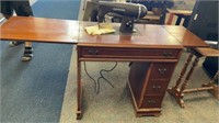 Mid Century Kenmore Sewing Machine in Desk