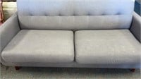Birdy Grey Modern Tufted Sofa Nice Condition