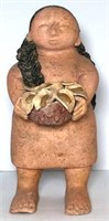 Terra Cotta Native American Figurine