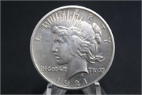 1921 U.S. Silver Peace Dollar Key Date
