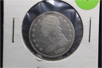 1835 Capped Bust Silver Quarter