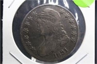 1931 Capped Bust Silver Half Dollar