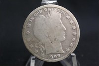 1899-S Barber Silver Half Dollar