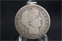 1899-O Barber Silver Half Dollar
