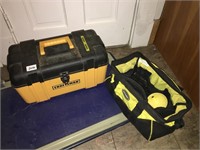 Craftsman toolbox and Voyager toolbag