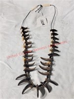 Bear Claw Necklace with Bone