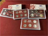 (2) 1999 & 2000 UNITED STATES SILVER PROOF SETS