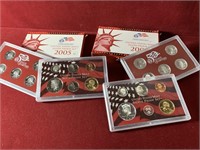 (2) 2005 & 2006 UNITED STATES SILVER PROOF SETS