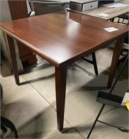 New Cherry veneer wood table square 36x36x29" tall
