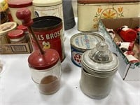 Food Chopper and Tin Coffee Pot