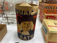 Quaker Oats Cardboard Container