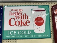 Coca-Cola Sign "Things Go Better w/ Coke"