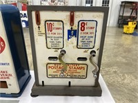 Vintage Postage Stamp Vending Machine .10 / .8