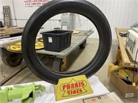 Phabis Tire Advt w/ Vintage NOS Tire