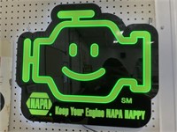 NAPA Green Light Up Sign- Works