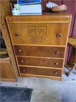 4 Drawer Wooden Dresser - Contents not included