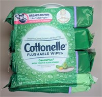 4 Packs Cottonelle Flushable Wipes 42/Pack