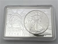 2014 Silver Eagle Coin 3 Troy Oz .999 Fine Silver