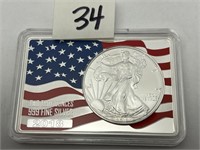 2018 Silver Eagle Coin 3 Troy Oz .999 Fine Silver