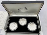 3-2006 silver eagles US mint