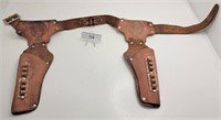Vintage Leather Two Pistol Holster Rig