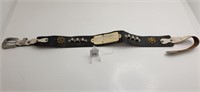 Vintage Lone Ranger Black-Silver Gun Belt