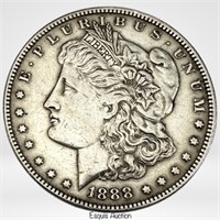 1888 US Silver Morgan Dollar Coin- BU?
