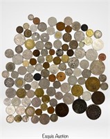 Lot of World Coins incl. Silver & 1797 UK Penny