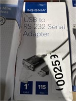 INSIGNIA USB TO RS 232 SERIAL ADAPTER