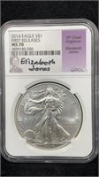 2014 NGC MS70 Silver Eagle 1oz First Releases