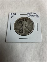 1920 walking liberty half dollar