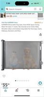Retractable dog/bed gate